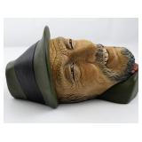 BLOSSONS "Tiabetan" Chalkware Head Wall Hanging -Congleton England