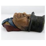 1964 BLOSSONS "Bill Sikes" Chalkware Head Wall Hanging -Congleton England