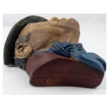 1964 BLOSSONS "Bill Sikes" Chalkware Head Wall Hanging -Congleton England