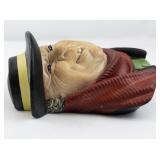 1964 BLOSSONS  "Tony Weller" Chalkware Head Wall Hanging -Congleton England
