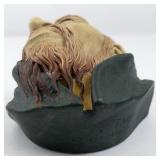 1964 BLOSSONS "Fagin" Chalkware Head Wall Hanging -Congleton England