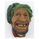 BLOSSONS "Kurd" Chalkware Head Wall Hanging -Congleton England