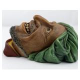 BLOSSONS "Kurd" Chalkware Head Wall Hanging -Congleton England