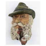 1972 BLOSSONS "Tyrolean" Chalkware Head Wall Hanging -Congleton England