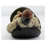 1972 BLOSSONS "Tyrolean" Chalkware Head Wall Hanging -Congleton England