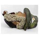 1972 BLOSSONS "Tyrolean" Chalkware Head Wall Hanging -Congleton England