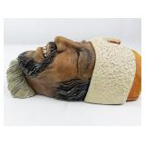 1957 BLOSSONS "Himalayan" Chalkware Head Wall Hanging -Congleton England