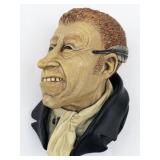 1964 BLOSSONS "Uriah Heep" Chalkware Head Wall Hanging -Congleton England
