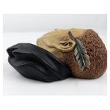 1964 BLOSSONS "Uriah Heep" Chalkware Head Wall Hanging -Congleton England