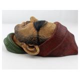 BLOSSONS "Pirate Smuggler" Chalkware Head Wall Hanging -Congleton England