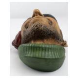 BLOSSONS "Pirate Smuggler" Chalkware Head Wall Hanging -Congleton England