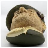 1969 BLOSSONS "Jock"  Chalkware Head Wall Hanging -Congleton England