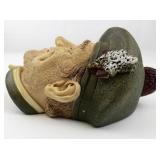 1969 BLOSSONS "Jock"  Chalkware Head Wall Hanging -Congleton England