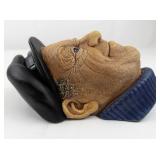 1967 BLOSSONS "Boatman" Chalkware Head Wall Hanging -Congleton England