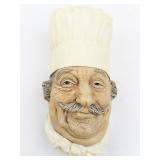 1969 BLOSSONS "Chef" Chalkware Head Wall Hanging -Congleton England