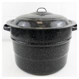 1978 Vintage 21 Quart Canner with 7 Quart Jar Rack