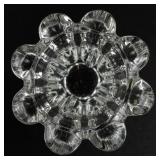 ELEGANCE Set of Two Crystal Candle Holders in Original Box