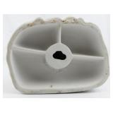 15 1/2" English Parian Porcelain Figure with Potted Plant