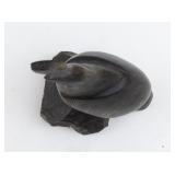 Hand Carved(?) Wooden Folk Art Quail Figure