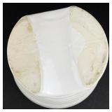 6" Fleurt-de-lis White Planter