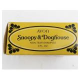 1969 Vintage Avon Snoop Dog House Non Tear Shampoo Figure in Original Box