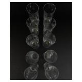 6.5" Set of 10 Glass Cylinder Vases -Perfect for Weddings