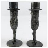 3" Vintage Mr. Peanut Plastic Salt & Pepper Shakers.