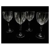 WATERFORD 8 1/2" Set of 4 Omega Marquis Cristal Wine Glasses