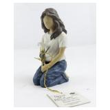 WESTLAND GIFTWARE "Forever in Blue Jeans" Flower of Love Figure. No. 18410.