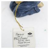 WESTLAND GIFTWARE "Forever in Blue Jeans" Flower of Love Figure. No. 18410.