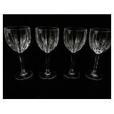 WATERFORD 8 1/2" Set of 4 Omega Marquis Cristal Wine Glasses