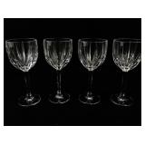 WATERFORD 8 1/2" Set of 4 Omega Marquis Cristal Wine Glasses
