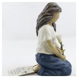 WESTLAND GIFTWARE "Forever in Blue Jeans" Flower of Love Figure. No. 18410.