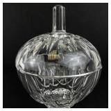 Crystal Glass "Pumpkin" Candy/Serving Bowl with Lid