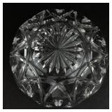 Crystal Glass "Pumpkin" Candy/Serving Bowl with Lid