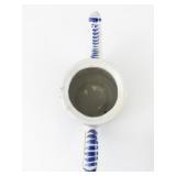 ***QUIMPER*** Henriot French Coffee Pot & Lid, Bowl, Set of Two Plates & Tea Cup with Saucer. Estimated Replacement Value = $500