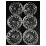 Set of 6 Fostoria Sherbert Glasses