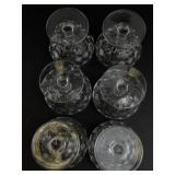 Set of 6 Fostoria Sherbert Glasses