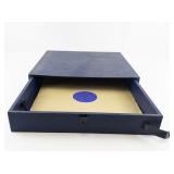 Group of 5 Record/LP Blue Storage Drawers