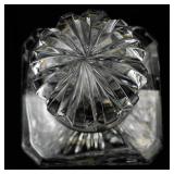 10" Block Crystal Square Liquor Decanter with Stopper