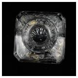 10" Block Crystal Square Liquor Decanter with Stopper