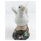Vintage 5 1/2" Porcelain White Dove Figurine