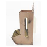 Pink Floral Vintage Metal Match Holder