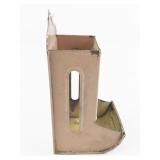 Pink Floral Vintage Metal Match Holder