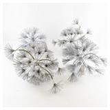 Group of 4 Metal Dandelion Garden Sculpture Stakes