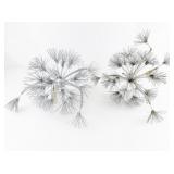 Group of 4 Metal Dandelion Garden Sculpture Stakes