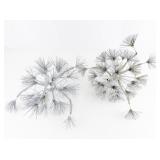 Group of 4 Metal Dandelion Garden Sculpture Stakes