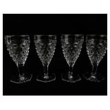 Set of 11 FOSTORIA AMERICAN CLEAR 2056 Hex Foot Water Goblets. ***Estimated Replacement Value $220***