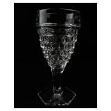 Set of 11 FOSTORIA AMERICAN CLEAR 2056 Hex Foot Water Goblets. ***Estimated Replacement Value $220***
