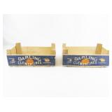 Set of Two Vintage Decorative Darling Clementine Boxes